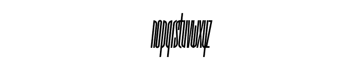 TFNouveau Riche Condensed Bold Italic Font LOWERCASE