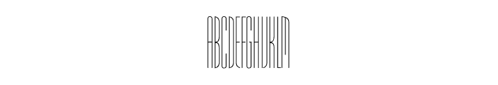 TFNouveau Riche Condensed Thin Font UPPERCASE