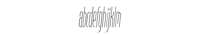TFNouveau Riche Thin Italic Font LOWERCASE