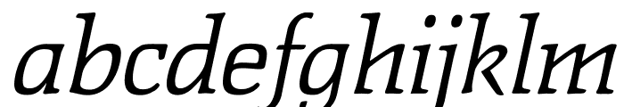 TFPolaris Light Italic Font LOWERCASE