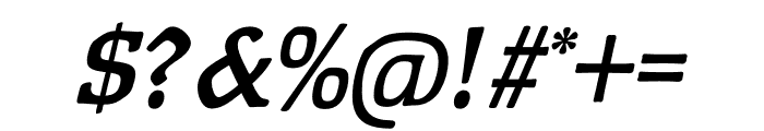 TFPolaris Medium Italic Font OTHER CHARS