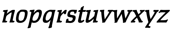 TFPolaris Medium Italic Font LOWERCASE