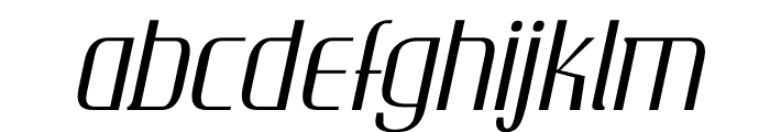 TFRaincheck Expanded Light Italic Font LOWERCASE