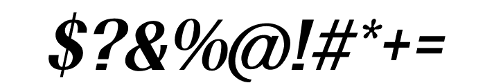 TFRenoir Extrabold Italic Font OTHER CHARS