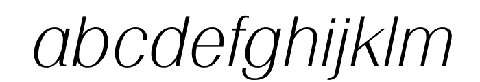 TFRenoir Light Italic Font LOWERCASE