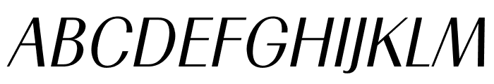 TFRenoir Medium Italic Font UPPERCASE