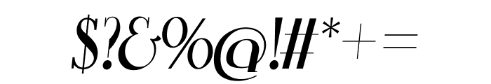 TFRomantique Extrabold Italic Font OTHER CHARS