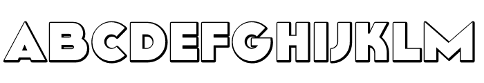 TFRoux Shaded Font UPPERCASE