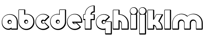TFRoux Shaded Font LOWERCASE