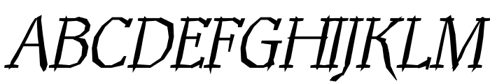 TFTwygmond Light Italic Font UPPERCASE