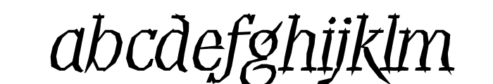 TFTwygmond Shaded Light Italic Font LOWERCASE