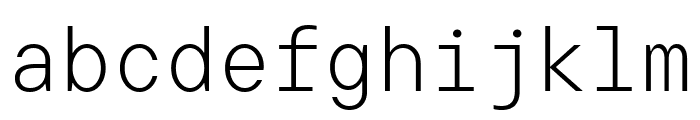 TT Commons Pro Mono Trial Light Font LOWERCASE