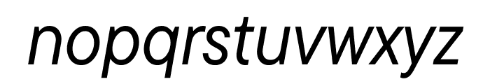 TT Commons Pro Trial Compact Normal Italic Font LOWERCASE