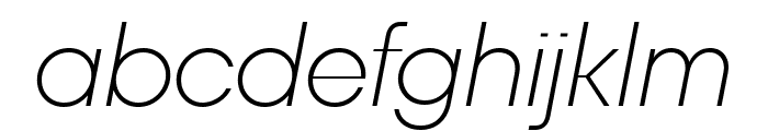 TT Fors Display Trial ExtraLight Italic Font LOWERCASE