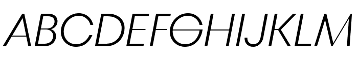 TT Fors Display Trial Light Italic Font UPPERCASE