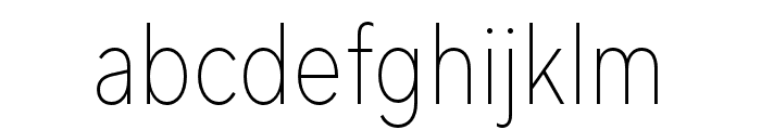 TT Norms Pro Condensed ExtraLight Font LOWERCASE