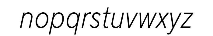 TT Norms Pro Condensed Light Italic Font LOWERCASE