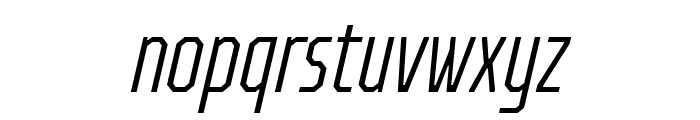 TT Octosquares Trial Compressed ExtraLight Italic Font LOWERCASE