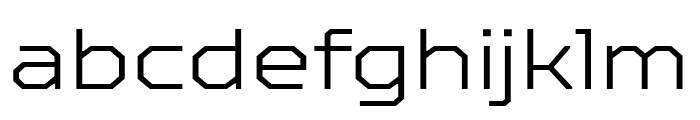 TT Octosquares Trial Expanded ExtraLight Font LOWERCASE