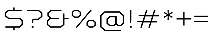 TT Octosquares Trial Expanded Thin Font OTHER CHARS