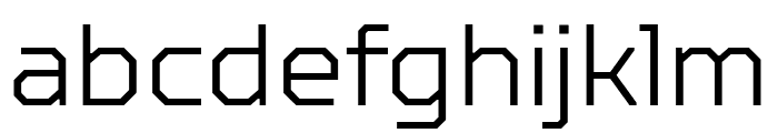 TT Octosquares Trial ExtraLight Font LOWERCASE