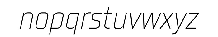 TT Supermolot Neue Trial Condensed ExtraLight Italic Font LOWERCASE