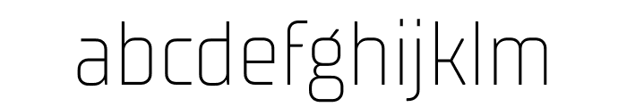 TT Supermolot Neue Trial Condensed ExtraLight Font LOWERCASE