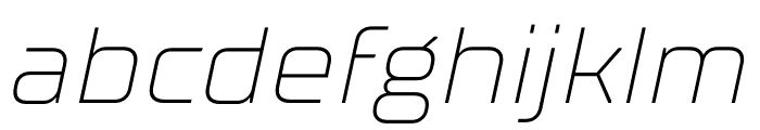 TT Supermolot Neue Trial Expanded ExtraLight Italic Font LOWERCASE