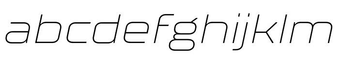 TT Supermolot Neue Trial Extended ExtraLight Italic Font LOWERCASE