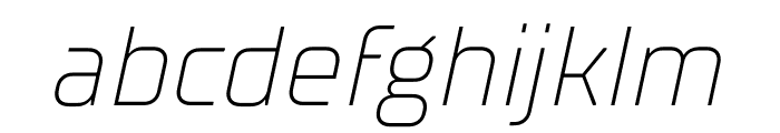 TT Supermolot Neue Trial ExtraLight Italic Font LOWERCASE