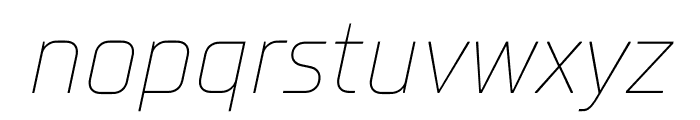 TT Supermolot Neue Trial Thin Italic Font LOWERCASE