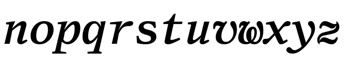 TekstEORMBoldItalic Font LOWERCASE