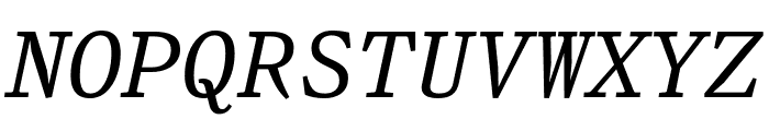 TekstEORMItalic Font UPPERCASE