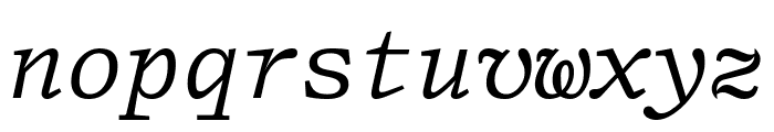 TekstEORMItalic Font LOWERCASE