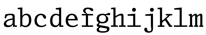 TekstEORMRoman Font LOWERCASE