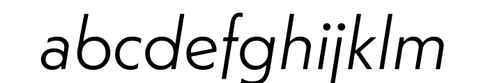 Telefon LightItalic Font LOWERCASE