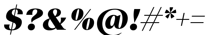 TeodorTRIAL HeavyItalic Font OTHER CHARS