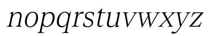 TeodorTRIAL LightItalic Font LOWERCASE