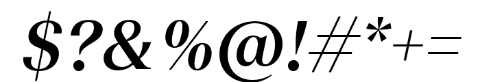 TeodorTRIAL MediumItalic Font OTHER CHARS