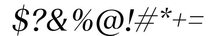 TeodorTRIAL RegularItalic Font OTHER CHARS