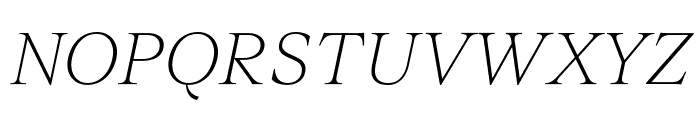 TeodorTRIALVF Italics Font UPPERCASE