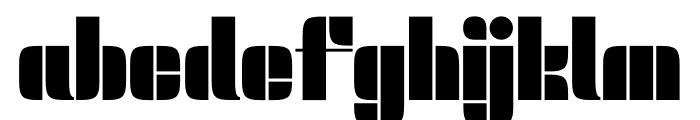 Tghead Font LOWERCASE