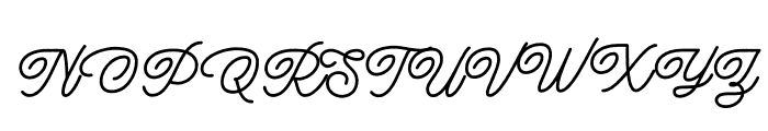 The Boutique Cursive   Inky Font UPPERCASE