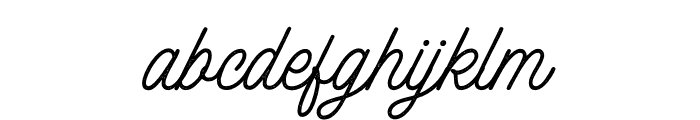 The Boutique Cursive   Stamp Font LOWERCASE