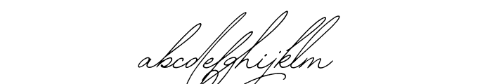 The Handwritten Watermark Obilque Font LOWERCASE