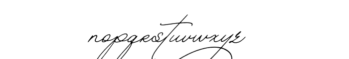 The Handwritten Watermark Obilque Font LOWERCASE