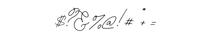 The Handwritten Watermark Regular Font OTHER CHARS