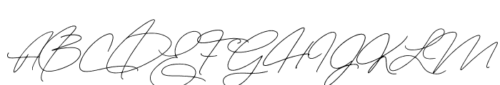 The Handwritten Watermark Regular Font UPPERCASE