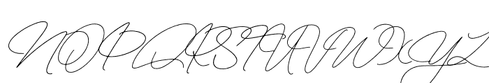 The Handwritten Watermark Regular Font UPPERCASE