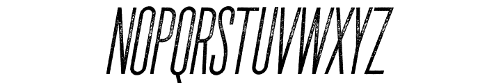 The National Regular Aged Oblique Font UPPERCASE